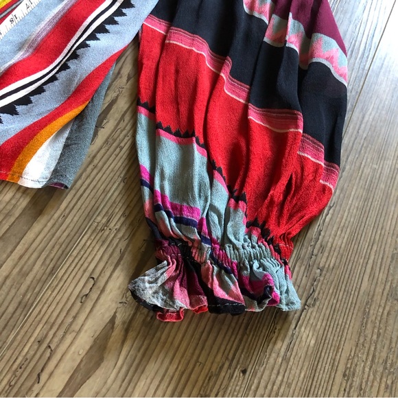 Anthropologie Blank London boho rainbow blouse - Picture 4 of 11